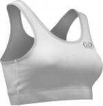 NL230 Women's Athletic Form Fit Sports Bra, Sweat Blocking and Odor Resistant (Large, White)