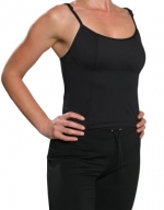 Adjustable Sports Workout Cycling Bra Top - Black