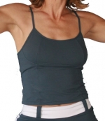 Adjustable Sports Workout Cycling Bra Top - Gray