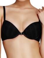 Aimer Women's 3/4 Cup Front Close Uplifting Wired Underwire Sexy Bra 32B Black