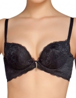 Aimer Women's Demis Cups Padded Underwire Camisole Back Floral Bra C70 Black