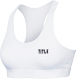 TITLE Women's Pro Flex Protective Sports Bra, S, WH