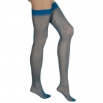 LoveFifi Women's Jewel Toned Stockings - One Size - Turquoise
