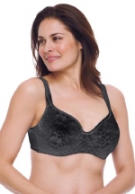 Amoureuse Women's Plus Size Bra, Lace Balconette, (Grey,38 B)