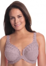 Amoureuse Women's Plus Size Embroidered Front Hook Underwire Bra (Light Taupe,38 C)