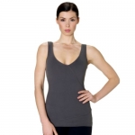 Beyond Yoga Women's Supplex Shirred Cami Large Grey