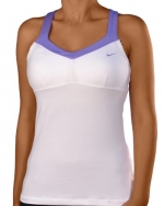 Nike Women's Maria Back Court Tennis Tank-White-Large