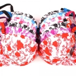 MaMia Women's 6 Bras Lot Push Up Floral Print-32B-Assorted