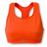 Zensah Seamless Running Sports Bra, Neon Orange, Large/X-Large