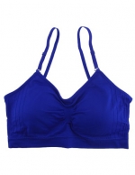 Anemone Women's Nylon Bralette with Convertible Straps,One Size,Blue