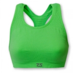 Zensah Seamless Running Sports Bra, Green, Large/X-Large