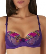 Aubade French Kiss In Paris 3-Part Cup Bra, 34E, Extravagance