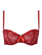 Aubade La Muse Endormie Red French Kiss Half Cup Bra 38D