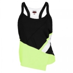 Bolle Women`s Mojito Tennis Tank Black and Lime Xlarge Black
