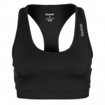 REEBOK Ladies Sport Essentials PD Short Bra Top, Black, XS