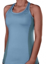 Nike Women's Victory Running Tennis Sports Bra Tank Top - Light Blue-XL