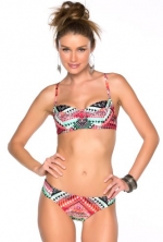 Becca by Rebecca Virtue Women's Mayan Underwire Bikini Top Multi S