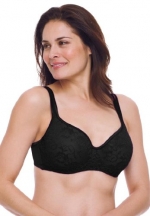 Amoureuse Women's Plus Size Bra, Lace Balconette, By Amoureuse Black,38 C