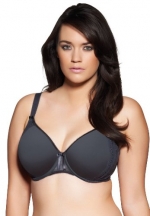 Elomi Women's Hermoine Underwire Bandless Molded Bra Charcoal, Size 36 Ff