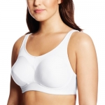 Lunaire Women's Plus-Size Coolmax High Impact Sports Bra, White, 32D