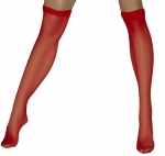 Elegant Moments Sexy Sheer thigh high 1725Q (RED,QUEEN)