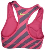 Nike Women's Pro Dri-Fit Graphic Sports Bra-Pink-Large