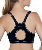 Freya Firm Control Wire-Free Spacer Sports Bra with Racerback, 30E, Nude