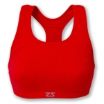 Zensah Running Sports Bra - Best Running Sports Bra, Comfortable Sports Bra for Runners, Seamless Sports Bra, Red, Large/X-Large