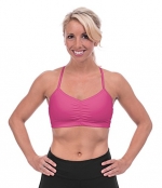 Handful Womens Adjustable Sports Bra-Battle Cry Pink-All the benefits of the original bra designed to flatter, not flatten with convertible and adjustable straps.