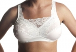 Classique Pocket Bra for Men. Holds Silicone Breast Forms! #765SE, Crossdressing, TG/CD 34 A White