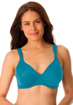Leading Lady Women's Plus Size Seamless Underwire Bra (Teal,38 A)