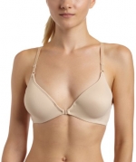 Barely There Women's Invisible Look Front Close Underwire Bra, Soft Taupe, 36D