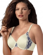 Bali One Smooth U Side Support Underwire Bra 3547 34B, Private Jet Dot