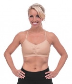 Handful Womens Adjustable Sports Bra-Honey Badger Beige-All the benefits of the original bra designed to flatter, not flatten with convertible and adjustable straps.