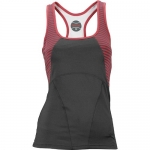 Bolle Women's High Society Racer Back Tennis Tank Top (Graphite, Small)