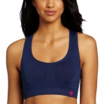 Lily of France Women's Reversible Sport Bra, Navy/Passion Punch 2151801, Medium