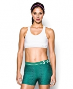 Under Armour Women's UA HeatGear® Armour Sports Bra Extra Small White