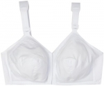 Exquisite Form Womens Plus-Size Front Close Classic Support Bra, White, 40DD