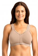 Comfort Choice Women's Plus Size Wirefree Front-Hook Seamless Leisure Bra