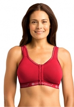 Comfort Choice Women's Plus Size Wirefree Front-Hook Seamless Leisure Bra