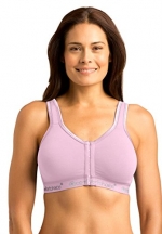 Comfort Choice Women's Plus Size Wirefree front-hook seamless leisure bra