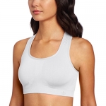 Lily of France Women's Reversible Sports Bra 2151801  White/Nickel Small