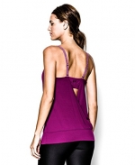 Under Armour Women's UA Essential Banded Tank Small Aubergine