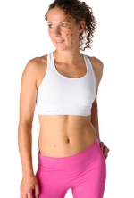 Pure Lime Lady Seamless Bra Top - X Small - White