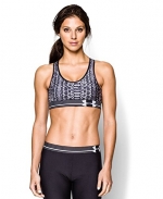 Under Armour Women's UA HeatGear® Armour Printed Sports Bra Extra Small Black