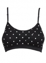 Coobie Women's Bra One Size Black/Dots