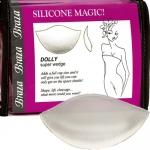 Braza Silicone Dolly Super Wedge Push Up Bra Inserts, clear, one size
