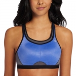 Champion Women's All-Out Support Sports Bra, Tile Blue/Medium Gray/Black, 34C