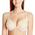 Wacoal Women's How Perfect Front Close Contour Underwire Bra, Naturally Nude, 32D
