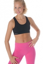 Pure Lime Women's Sports Support Top - X Small - Black